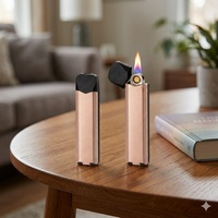 Briquet électronique tendance 2026 grande capacité (25 unités) style classique avec affichage LED et lumière RGB, livraison DDP Europe