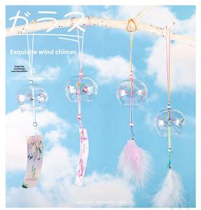 Campana <span class=keywords><strong>de</strong></span> <span class=keywords><strong>Viento</strong></span> <span class=keywords><strong>de</strong></span> Cristal con Diseño <span class=keywords><strong>de</strong></span> Flores <span class=keywords><strong>de</strong></span> Cerezo, Hecha a Mano en Japón, Linda Decoración para Colgar en la Puerta <span class=keywords><strong>de</strong></span> Casa, Regalo Creativo <span class=keywords><strong>de</strong></span> Cumpleaños, Colgante para Auto - Product Image 5