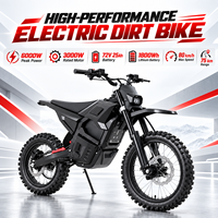 Moto électrique professionnelle à haute performance, 6000W, 72V 25Ah, vitesse maximale de 75 km/h, charge utile de 200 kg, très vendue
