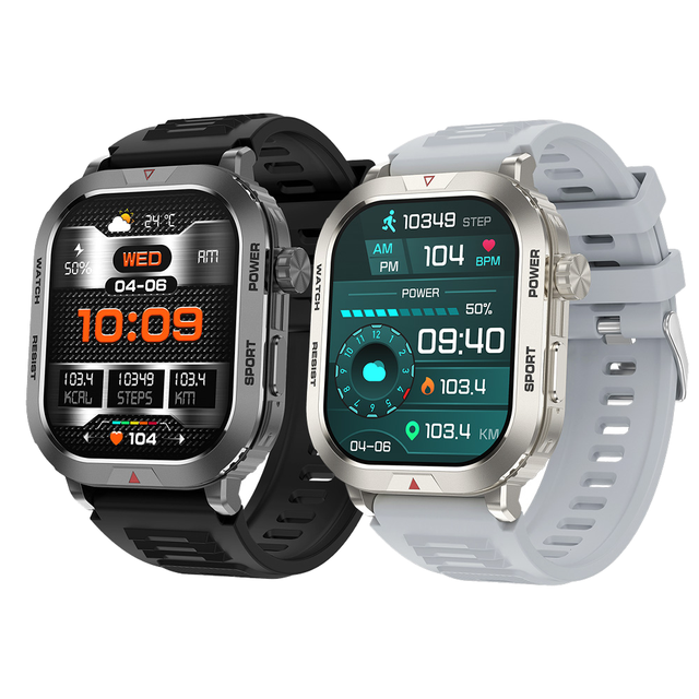 New Outdoor Sport Smartwatch 2.01 Square Screen 300mAh Battery Health Monitoring ZW66 Smart Watch Waterproof