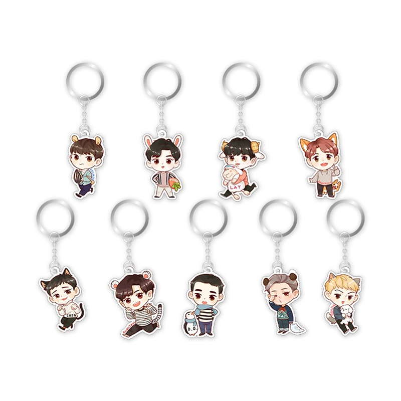 Высокое качество изготовленный на заказ логотип по заказу Крупногабаритные Акриловые брелок ясно аниме AK-75