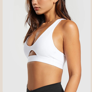 <span class=keywords><strong>2025</strong></span> Tùy Chỉnh Lớn Vú Chống Sốc Thời Trang Thể Thao Áo Ngực Của Phụ Nữ Thiết Kế Rỗng Đẹp Trở Lại Tập Thể Dục Vest Cao Sức Mạnh Yoga Áo Ngực - Product Image 4