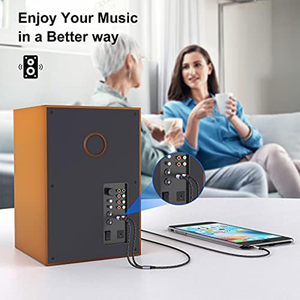 Cavo <span class=keywords><strong>RCA</strong></span> di Alta Qualità da 3,5 mm a 2 <span class=keywords><strong>RCA</strong></span>, Intrecciato in Nylon Placcato Oro, per Audio Auto, Vendita all'Ingrosso - Product Image 5