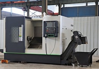 Tour CNC TCK56 horizontal à banc plat haute précision 220V avec tourelle