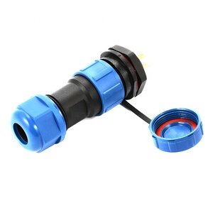 厂家批发M20自锁弯头2/3/4/5/3 + 3芯防水公/母前/后面板对电缆 - Product Image 5