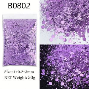 Paillettes de Noël en gros à couleurs changeantes, mélange fin à forte couvrance pour nail art de Noël, ornements en résine, bricolage et décoration de fêtes - Product Image 4