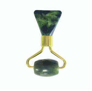 Rouleau Gua Sha 2-en-1 intégré en jade Xiuyan, spatule de massage anti-cernes et rides, outils de beauté faciale relaxants - Product Image 1