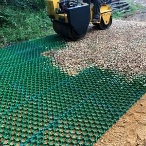 Grille de gravier pour terrain de stationnement Pavé d'herbe en plastique Grille de gravier pour allée Pavé d'herbe Pavé de gazon <span class=keywords><strong>Pelouse</strong></span> Cellule de grille en polypropylène - Product Image 4