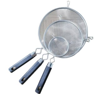 Stainless Steel <b>Mesh</b> <b>Strainer</b> 3 Sizes Anti Slip Handle For Soy Milk Juice Flour Sieve Multifunction Kitchen <b>Strainer</b> - Product Image 5