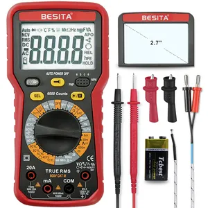 AC/DC-Stärkemeter Digital-Multimeter Volt-Ohm-Tester Meter Multimeter mit Schutzhülle