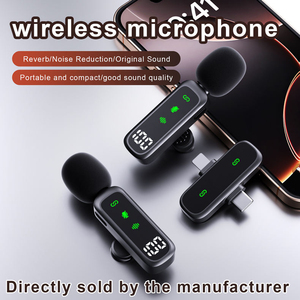30h Mini Mic không dây với trường hợp sạc, 3-Level giảm tiếng ồn không dây Lavalier <span class=keywords><strong>Microphone</strong></span> - Product Image 4