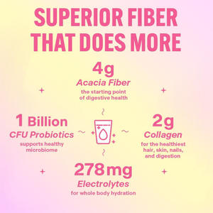 OEM ODM integratore di Fiber alimentari naturali bevanda in polvere con probiotici, collagene ed elettroliti supporta budella sana - Product Image 5