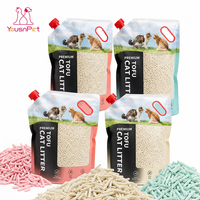 Litière pour chat biodégradable, agglomérante, jetable, écologique, en tofu naturel, 2,5 kg, vente en gros d'usine OEM ODM pour animaux de compagnie