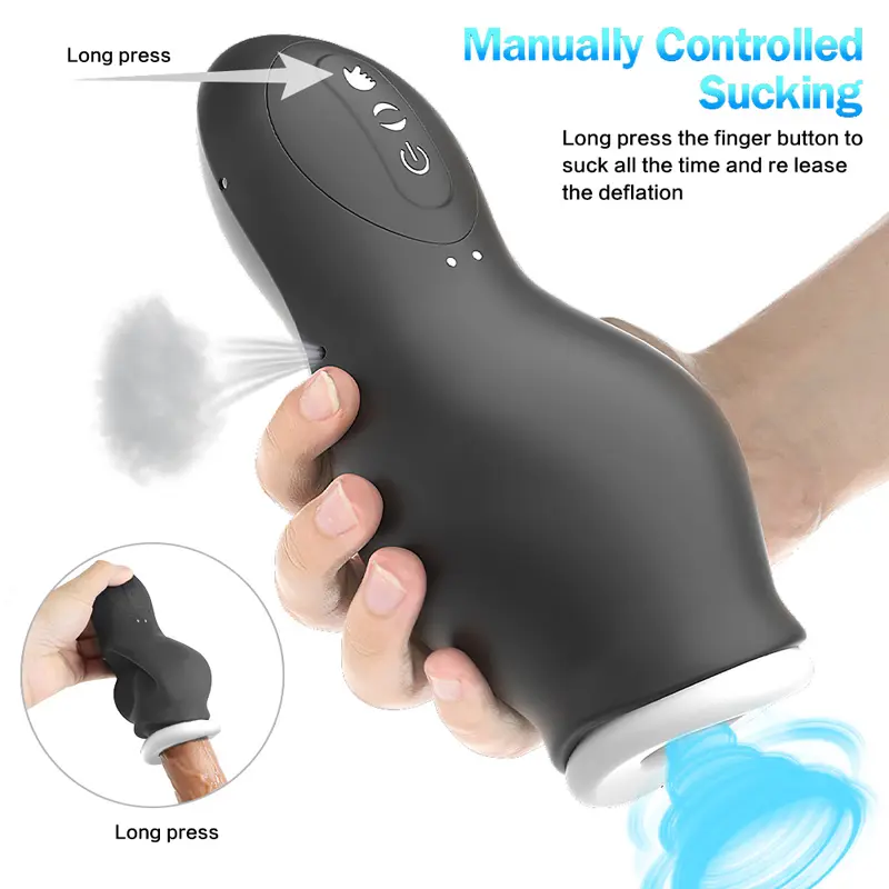 Electric Automatic Male Masturbator Sucking Penis Massager Realistic Vagina Stroker Machine Masturbator for Man Sex Toys