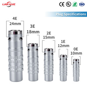 Connettore Circolare Aviazione Multipolare Coassiale Multicore Push-Pull Impermeabile IP68 Antipolvere Serie E 0E-2E FFA ERA - Product Image 3