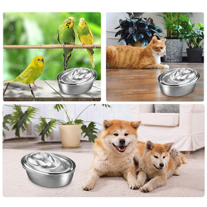 Fontaine à eau pour animaux de compagnie, v, en acier inoxydable, pour chats et chiens, filtre à eau, vente en gros - Product Image 6