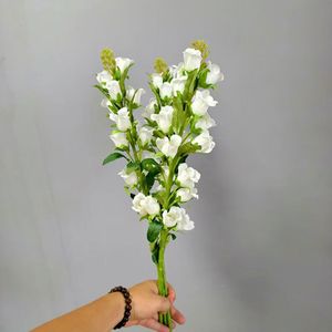 Flor Artificial de Simulación, Flor de Campana, Flor de Lirio de los Valles, Rama Individual, Azul, Pequeña, Arreglo Floral, Orquídea - Product Image 1