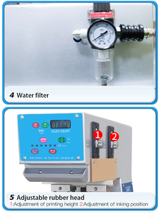 Đơn sắc bán tự động Pad máy in tampography máy in cho mặt nạ bồn tắm nhãn túi giấy in ấn với tấm ống đồng - Product Image 6