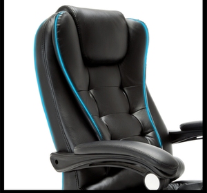 Chaise de bureau BOSS exécutive minimaliste à dossier haut à bas prix avec design ergonomique en mousse PU réglable et roues - Product Image 4