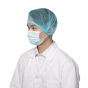 Desechable no tejido PP Clip Strip Bouffant Hairnet <span class=keywords><strong>Mob</strong></span> <span class=keywords><strong>Cap</strong></span> con un elástico simple o doble - Product Image 5