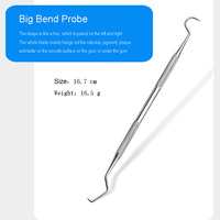Ensemble d'hygiène dentaire en acier inoxydable cure-dents grattoir bouche miroir pince à épiler Kit outils de nettoyage efficace des dents