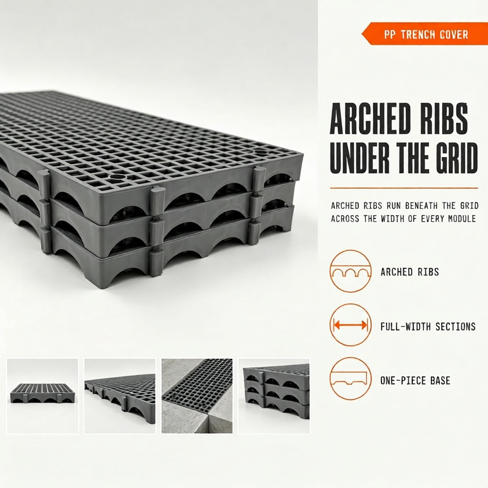 Modern Trench Drain Grate Snap Fit Plastic Channel Drain Cover Gully ...