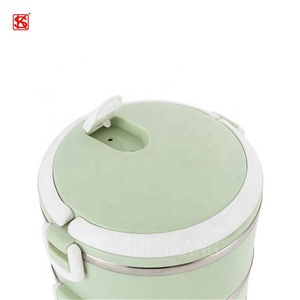 Hot Bán Nhiều Lớp Thép Không Gỉ Vòng Hộp Ăn Trưa Nhựa Bên Ngoài Leakproof Kid <span class=keywords><strong>Container</strong></span> Thực Phẩm - Product Image 2