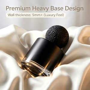 Minimalist Luxury <b>30ml</b> 50ml 100ml Clear Glass <b>Perfume</b> <b>Bottle</b> - High Flint Heavy Base Rechargeable Fragrance <b>Bottle</b> for Brands - Product Image 4