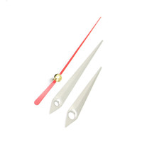 Aiguilles d'horloge murale en aluminium blanc, courtes, métalliques, DIY, plus épaisses de 0,33 mm, pour horloge murale