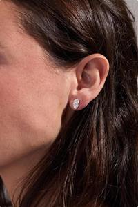 Vintage 1.50 Carat Water Drop Shape Stud Earrings 14K Yellow Gold - Product Image 2