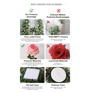 Tendances 2025 : Têtes de roses artificielles <span class=keywords><strong>Caroline</strong></span> de 9 cm pour murs floraux photographiques, décors de mariage, Saint-Valentin et remise de diplômes - Product Image 4