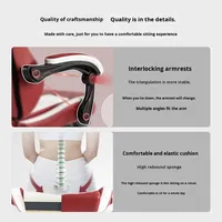 Chaise d'ordinateur pour bureau à domicile, dortoir, gaming, e-sport, moderne, simple, avec dossier inclinable, réglable, pivotante, en cuir, base 5 étoiles