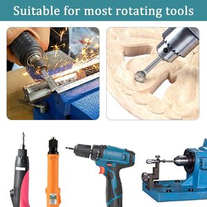 Bộ Chạm Khắc Đá Mũi Khoan Kim Cương Tương Thích Với Dremel, Bộ Dụng Cụ Đánh Bóng 20 Chiếc Phụ Kiện Dụng Cụ Quay Với 1/8 Chuôi - Product Image 4