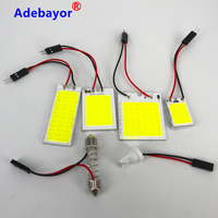 Innenraumbeleuchtung COB 18 LEDs DC12V COB-Chip Dome LED Autolicht mit T10 Festoon Dome-Adaptern