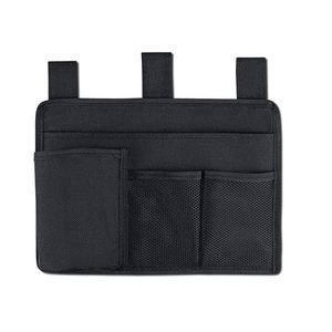Organizador Colgante de Tela Negra Resistente para Cuna de Bebé, Ajustable y Plegable, con Embalaje Premium, Venta al Por Mayor - Product Image 1