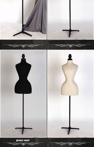 Tela Floral de medio cuerpo modelo femenino accesorios de moda exhibición de lino personalidad pequeña cintura delgada maniquí maniquíes Cuerpo Femenino - Product Image 6