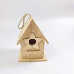 Casetta per Uccelli in Legno Naturale Ecologica per Decorazione Casa - Product Image 2