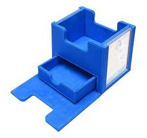 Caja Magnética Portátil Rectangular Moderna de Cuero para Cartas de Juego con Bandeja Extraíble para Dados, para Cartas Coleccionables - Product Image 4