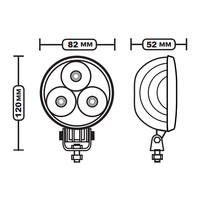 Rond 10-80V Spot Flood Mining Round 3inch 9w Led Work Light For TractorHeadlights Car Accessories