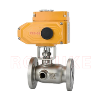 Vanne à bille électrique en acier inoxydable BQ941F-16P CF8 CF3 CF8M CF3M, bride d'isolation de veste