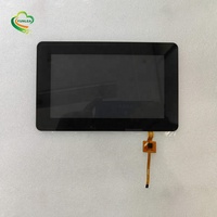 Taille personnalisée 4.3 "verre semi-transparent noir I2C écran tactile capacitif de 5 pouces avec noir semi-transparent