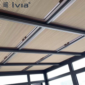 Persianas de panal motorizadas modernas personalizadas, cortinas opacas eléctricas, cortinas de tragaluz de techo de tela - Product Image 1