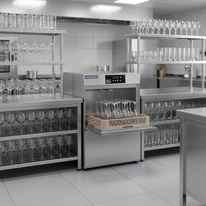 <span class=keywords><strong>Machine</strong></span> à <span class=keywords><strong>vaisselle</strong></span> électrique professionnelle sous comptoir en verre et acier inoxydable pour restaurants et hôtels - Product Image 2