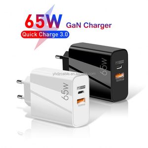 Cargador Rápido GaN PD de 65 W, Cargador Portátil con Carga Rápida QC3.0, Cargador USB Tipo C para iPhone 13 12 Pro Max - Product Image 1