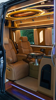Kit complet de conversion intérieure pour Sprinter Executive : Table de conférence motorisée, canapé-lit, revêtement de sol pour yacht, stores de fenêtre, OEM