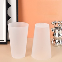 Gobelet à boire en plastique coloré simple, réutilisable, en PC, pour eau, bière, jus, avec logo personnalisé pour la maison et le bureau