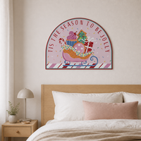Cadre photo mural en alliage d'aluminium semi-circulaire de luxe pour la décoration murale de Noël à la maison