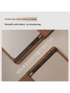 Specchio a figura intera con pannello forato, chiusura scorrevole invisibile integrata, per ingresso e corridoio, design nordico - Product Image 4