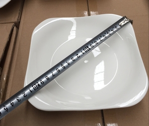 Cổ Phiếu Sẵn Sàng Vuông Màu Trắng Tinh Khiết Gốm Ăn Trưa Tấm Top Bán Trắng Phục Vụ Đĩa Nhỏ Châu Âu Vuông Sứ Món Ăn Tấm - Product Image 3