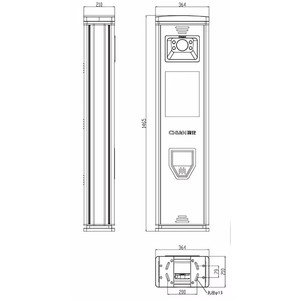 Système de stationnement automobile ALPR/LPR chinois à haute capacité de reconnaissance de plaques <span class=keywords><strong>d</strong></span>'immatriculation - Product Image 2